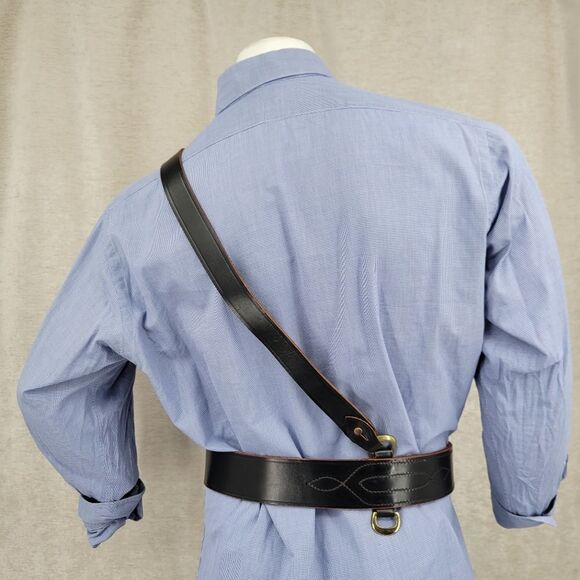 Jay-Pee Good Humor Leather Belt Set Shoulder Strap WW2 Military - Picture 4 of 14